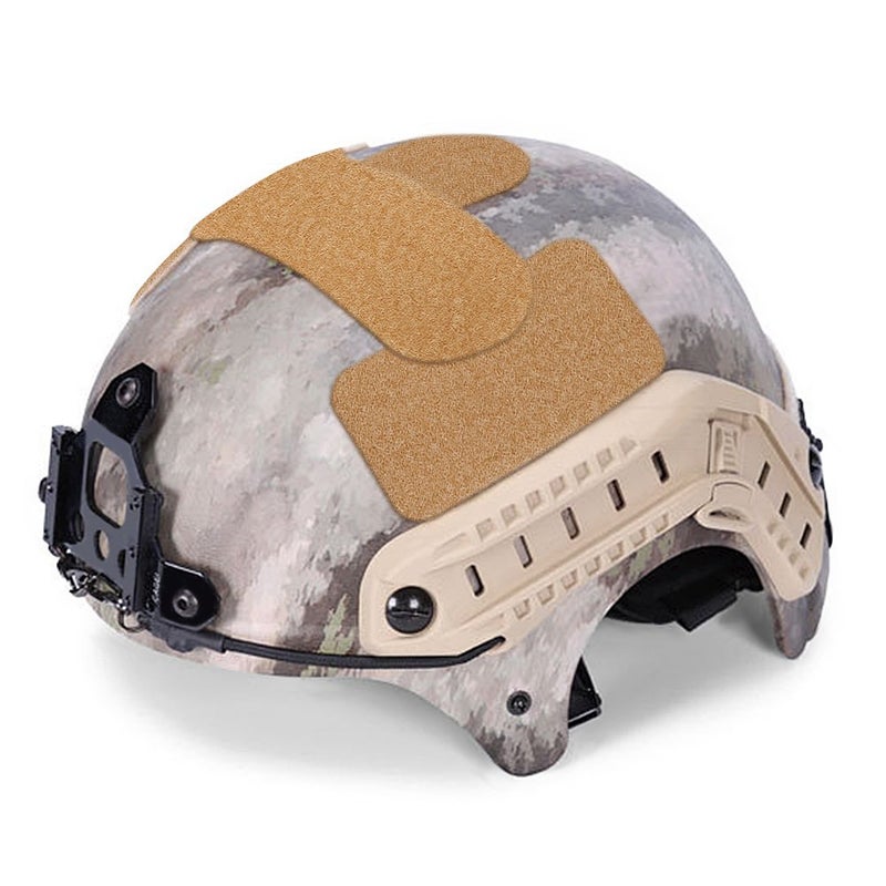 VGEBY1 Helmet Sticker 5pcs Strong Adhesive Helmet Patch Universal DIY Loop and Hook Helmet Accessories(Tan) - Image 2